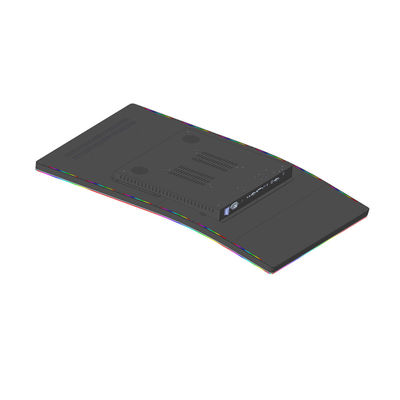 J Shape Super Curved Touch Screen Monitor 1ms Response PCAP พร้อม LED Side Light Bars ช่องไฟด้านข้าง