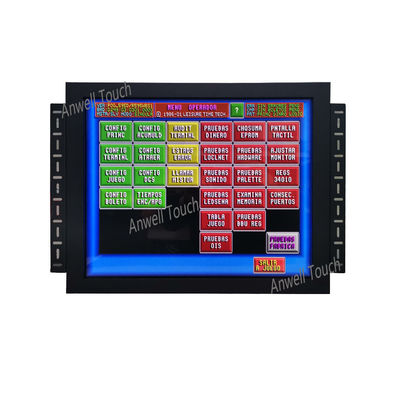 17 นิ้ว VGA / CGA สัญญาณเข้าเกมส์ อินฟราเรด มอนิเตอร์จอสัมผัสสําหรับการใช้งานหลายประการ