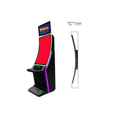 43 นิ้ว R1500 สกรีนสัมผัสโค้ง 4k มอนิเตอร์ด้วย LED Bar สําหรับ Firelink / IGS Vertical Gaming Machine