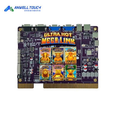 HET Skill เกมเมกาลิงค์ เกมเมกาลิงค์ 6in1 เกมพีซีบี บอร์ด US PLUG