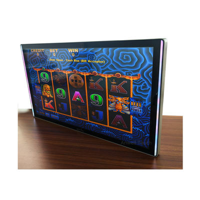 Aristocrat Hot Gaming สีเงิน PCAP Multi Touch Capacitive Touchscreen ขนาด 23 นิ้ว พร้อม LED ขอบและขอบ