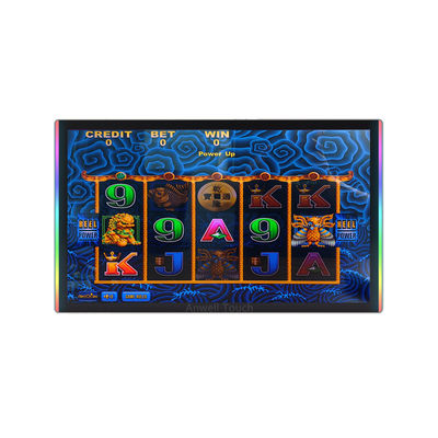 มอนิเตอร์เกมส์จอสัมผัสกันรอยขีดข่วน 23 นิ้ว พร้อมเบเซล LED ด้าน + ขอบ สําหรับ Aristocrat Helix