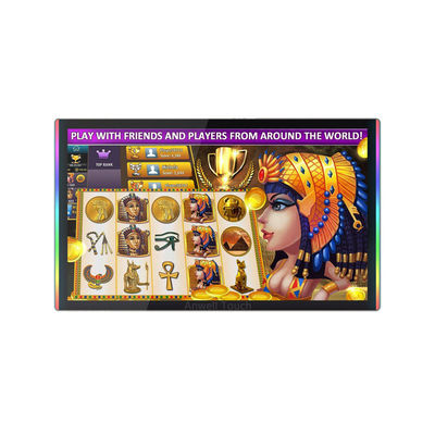 Aristocrat Hot Gaming สีเงิน PCAP Multi Touch Capacitive Touchscreen ขนาด 23 นิ้ว พร้อม LED ขอบและขอบ