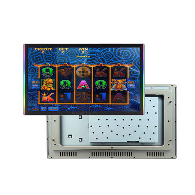Aristocrat Hot Gaming สีเงิน PCAP Multi Touch Capacitive Touchscreen ขนาด 23 นิ้ว พร้อม LED ขอบและขอบ