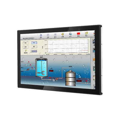 32 นิ้วมุมการดูกว้าง Industrial Touch Monitor PCAP Multi Touch สําหรับ Kiosk และ Digital Signage Applicat