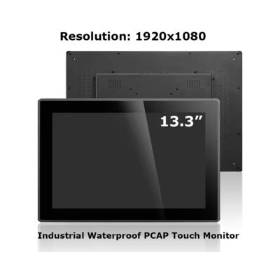 1920*1080 Open Frame Touch Screen Monitor 13 16:9 อัตราส่วน 13.3" IPS LCD Panel คอมพิวเตอร์ มอนิเตอร์