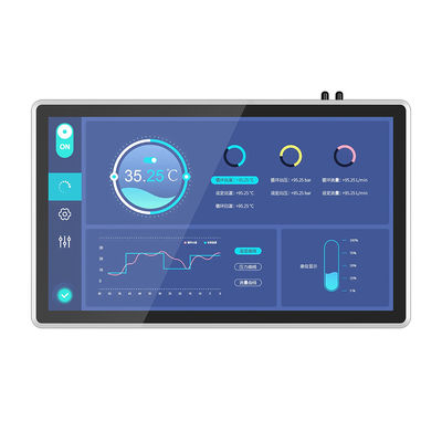 1920×1080 FHD ทั้งหมดในหนึ่งเดียว Pc Touch Screen 21.5" กันน้ํา ธุรกิจ อุตสาหกรรม ใช้ติดผนัง