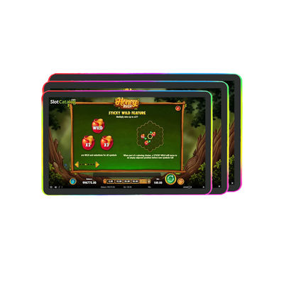 DC 12V Gaming PCAP หน้าจอสัมผัส 1920 X 1080 450cd/m2 ความสว่างเข้ากันได้กับโปรโตคอล 3M/ELO